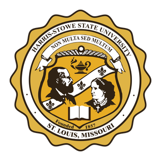 Harris-Stowe State University emblem with founding date.